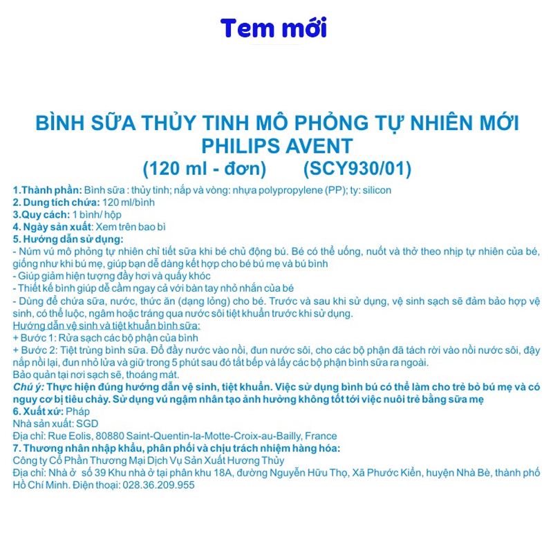 Bình sữa thủy tinh Philips Avent SCY933/01 cổ rộng 240 ml (từ 1 tháng) 25